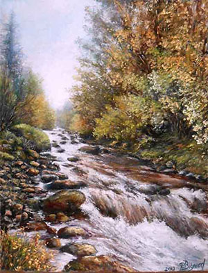 Réalisation au pastel sec